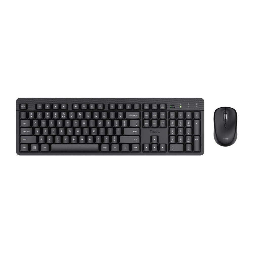 Trust combo de teclado y mouse inalámbricos y silenciosos ES ODY II - 25020