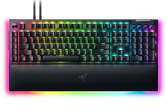 Detalle de los switches mecánicos táctiles del teclado Razer BlackWidow V4 X