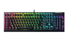Detalle de los switches mecánicos del teclado Razer BlackWidow V4 X
