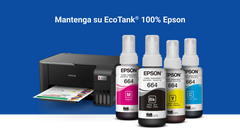 Botellas de tinta Epson T664 negro, cian, magenta y amarillo