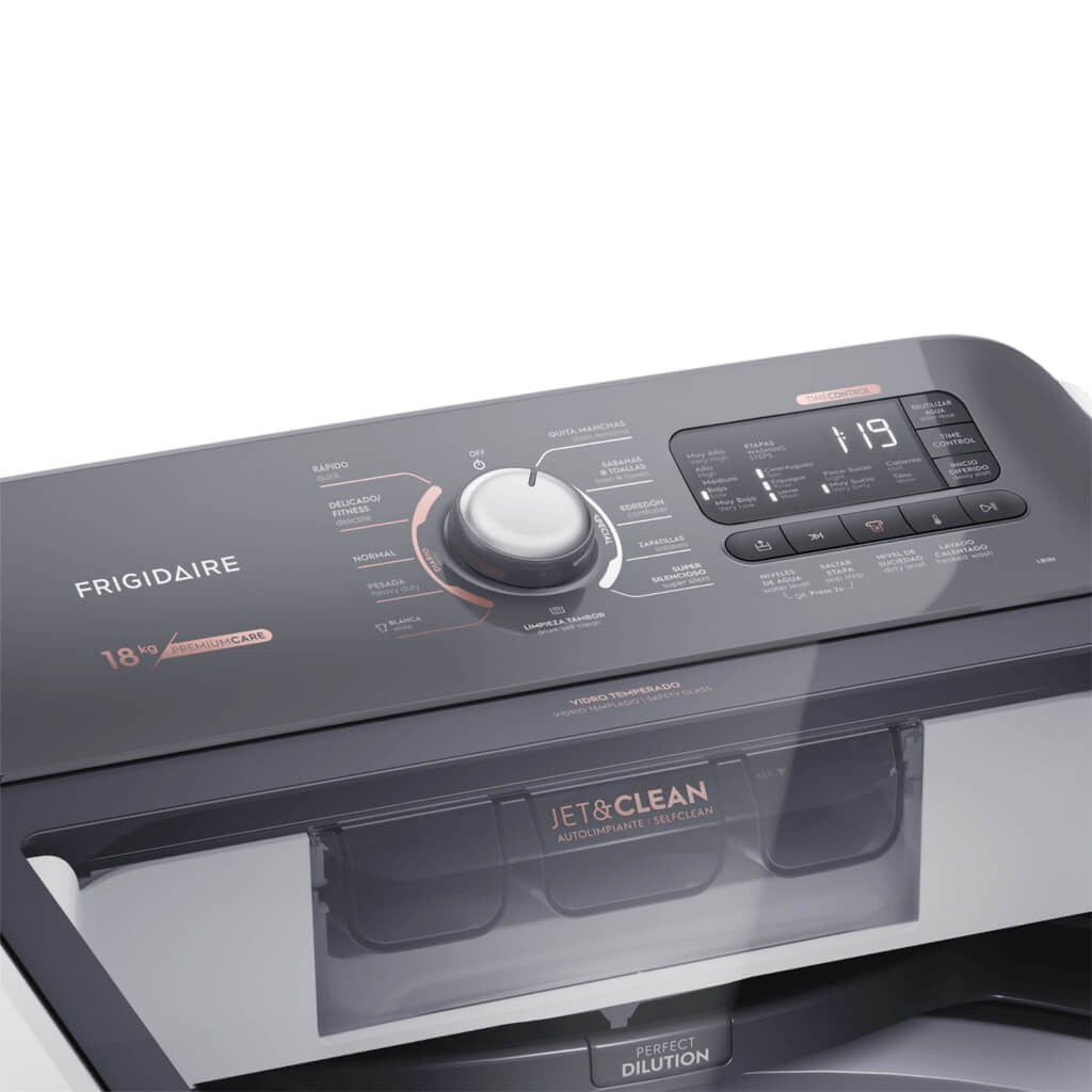 Frigidaire lavadora automática impeller 18kg blanca premium FWIB18T4EBPUG