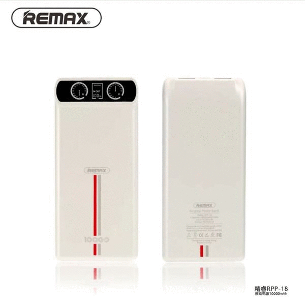 BATERIA DE EMERGENCIA RPP-18 SERIE  KINCREE 10.000MAH REMAX BLANCA