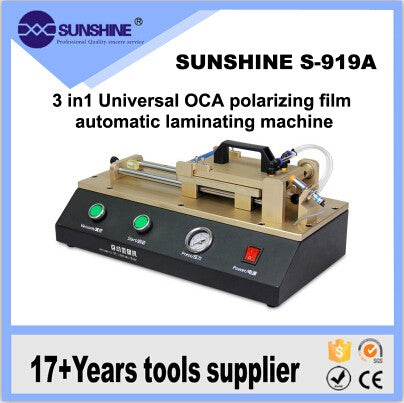 Laminadora Automatica 3EN1 Sunshine S-919A OCA UV Imagen principal del producto