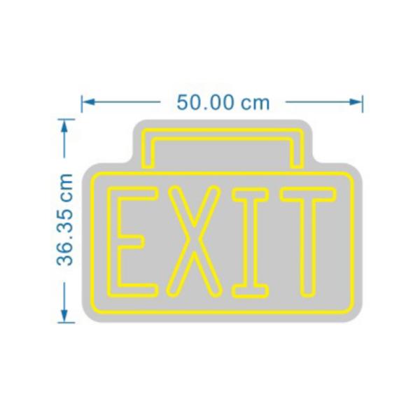 ROTULO LUZ NEON EXIT