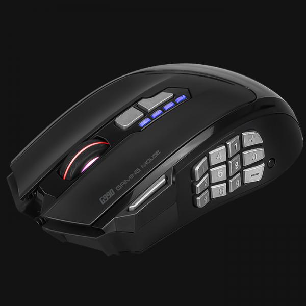 Mouse Marvo Scorpion G990 Laser 12000 DPI Negro/Gris