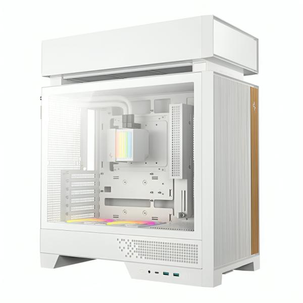 Case Deepcool CL6600 Blanco ATX Vidrio Templado RGB