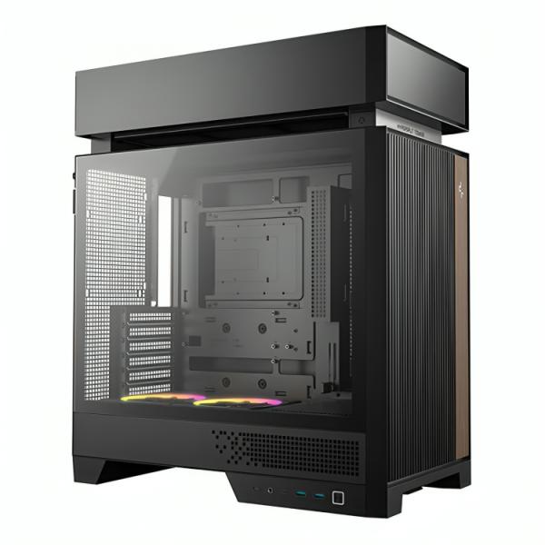 Case Deepcool CL660 Mid Tower Ventiladores 2 de 120MM con Panel Lateral R-CL660-BKNNA0-G-1 - Negro
