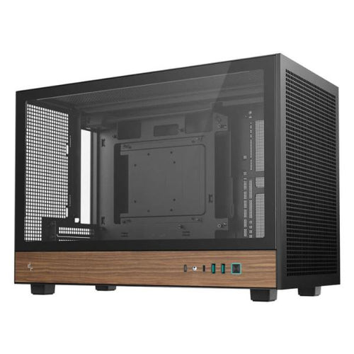 Deepcool Case CH260 Wood Negro Mini Tower Premium