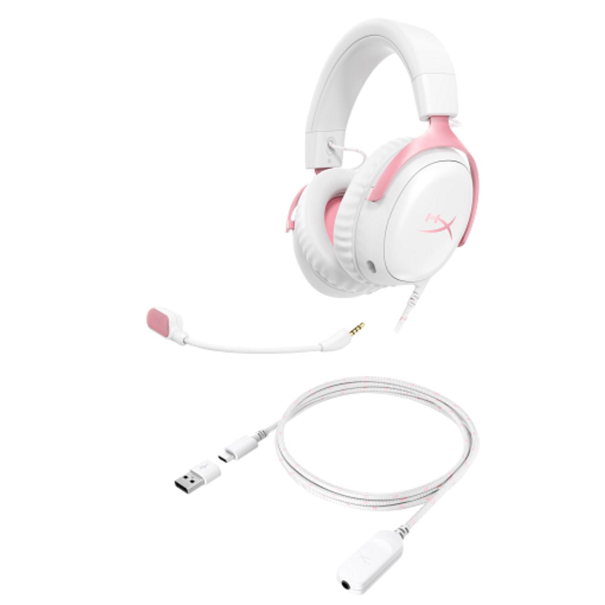 HP Auriculares HyperX Cloud III color blnaco con rosado 9W1Q4AA