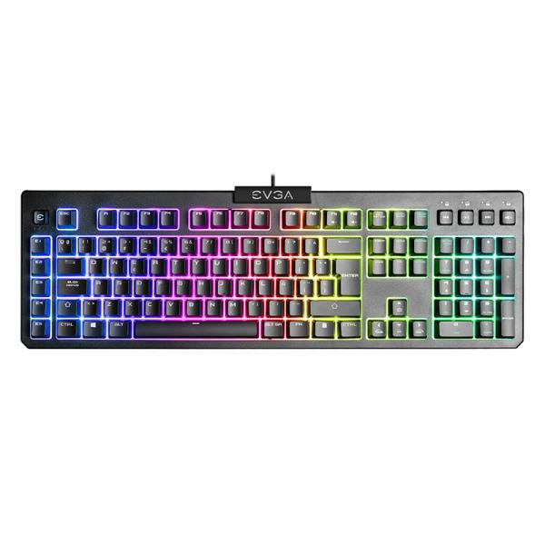 Teclado Gaming RGB Evga Z12 Membrana Alámbrico USB Español 834-W0-12SP-K2 - Negro