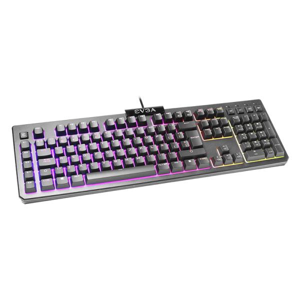Teclado Gaming RGB Evga Z12 Membrana Alámbrico USB Español 834-W0-12SP-K2 - Negro