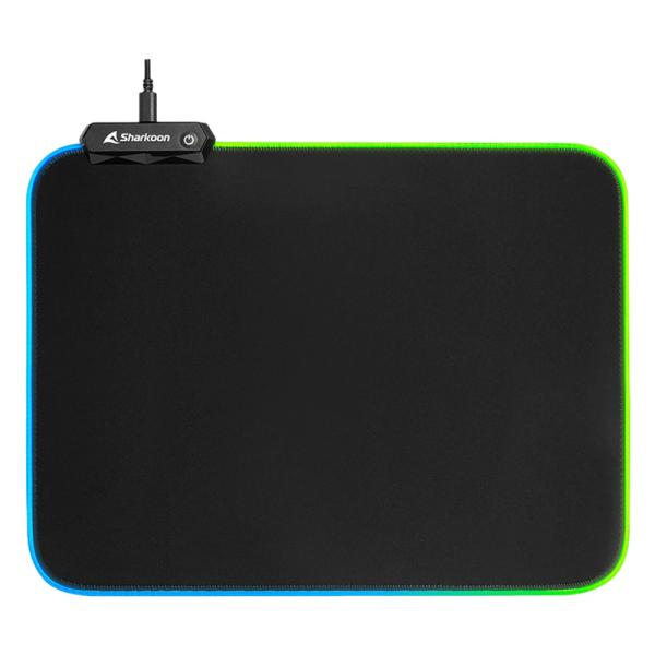 Mouse pad gaming Sharkoon 1337 V2 XL textil y goma Imagen secundaria del producto