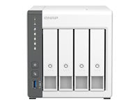 QNAP TS-433 - Servidor NAS - 4 compartimentos SATA 6Gb/s - RAID 0, 1, 5, 6, 10, JBOD, 50, 60 - RAM 4 GB