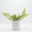 Planta artificial helecho boston florero ceramico