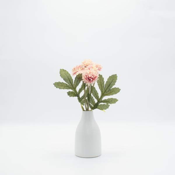Planta artificial crisantemos florero ceramico Imagen principal del producto