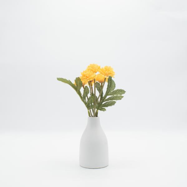 Planta artificial crisantemos florero ceramico Imagen principal del producto