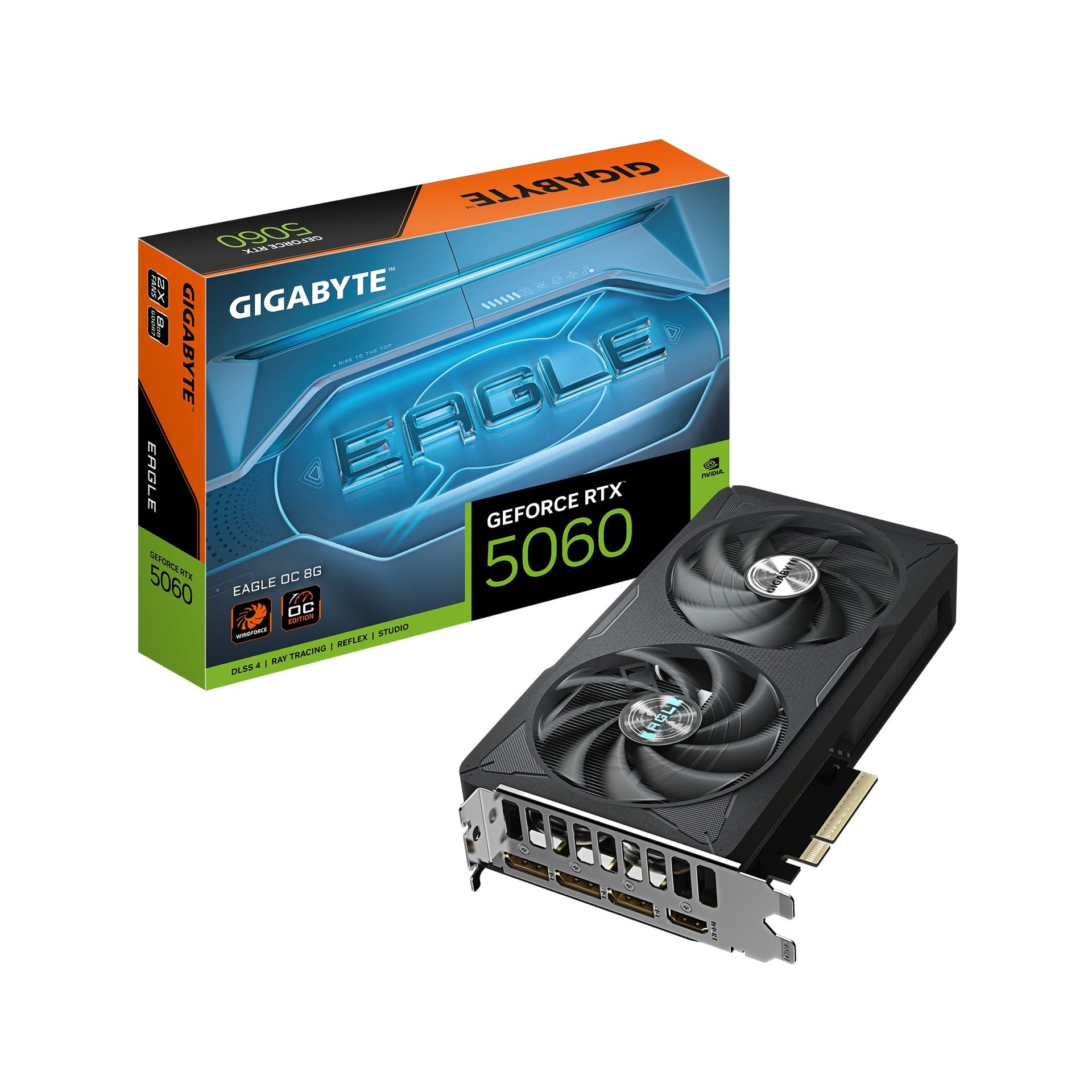 Tarjeta video Gigabyte RTX 5060 eagle oc 8GB GDDR7 2550 MHz