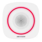 Hikvision sirena interna inalambrica 433 MHz DS-PS1-I-WB b red