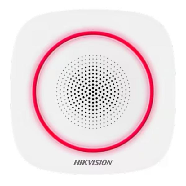 Sirena Interna Inalámbrica Hikvision Ds-ps1-i-wb(b)/red 433 Mhz 90-110 Db 302402667 - Blanco