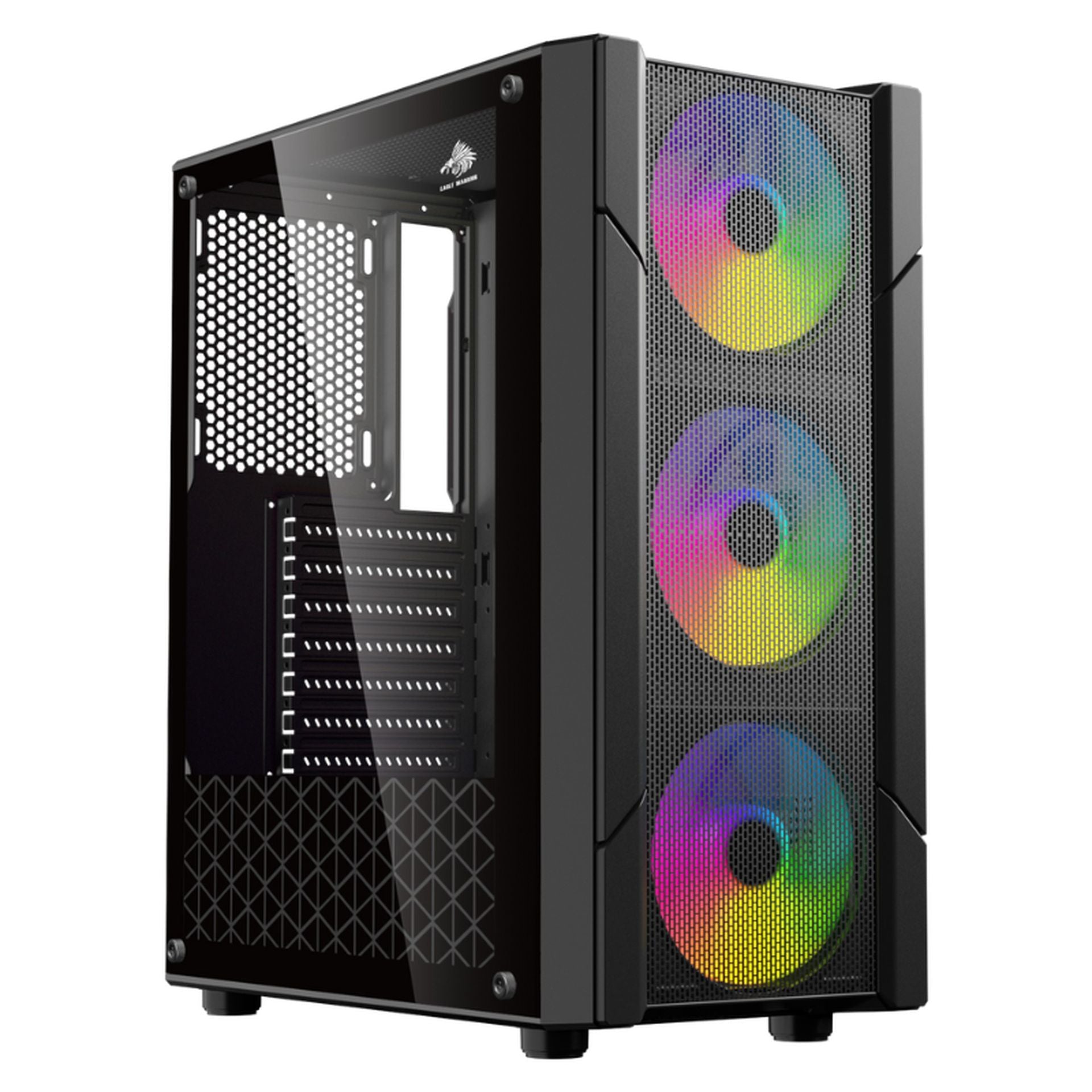 Case Eagle Warrior CG14ALRA001C mid tower ventiladores 3 de 120 mm con vidrio lateral Imagen secundaria del producto