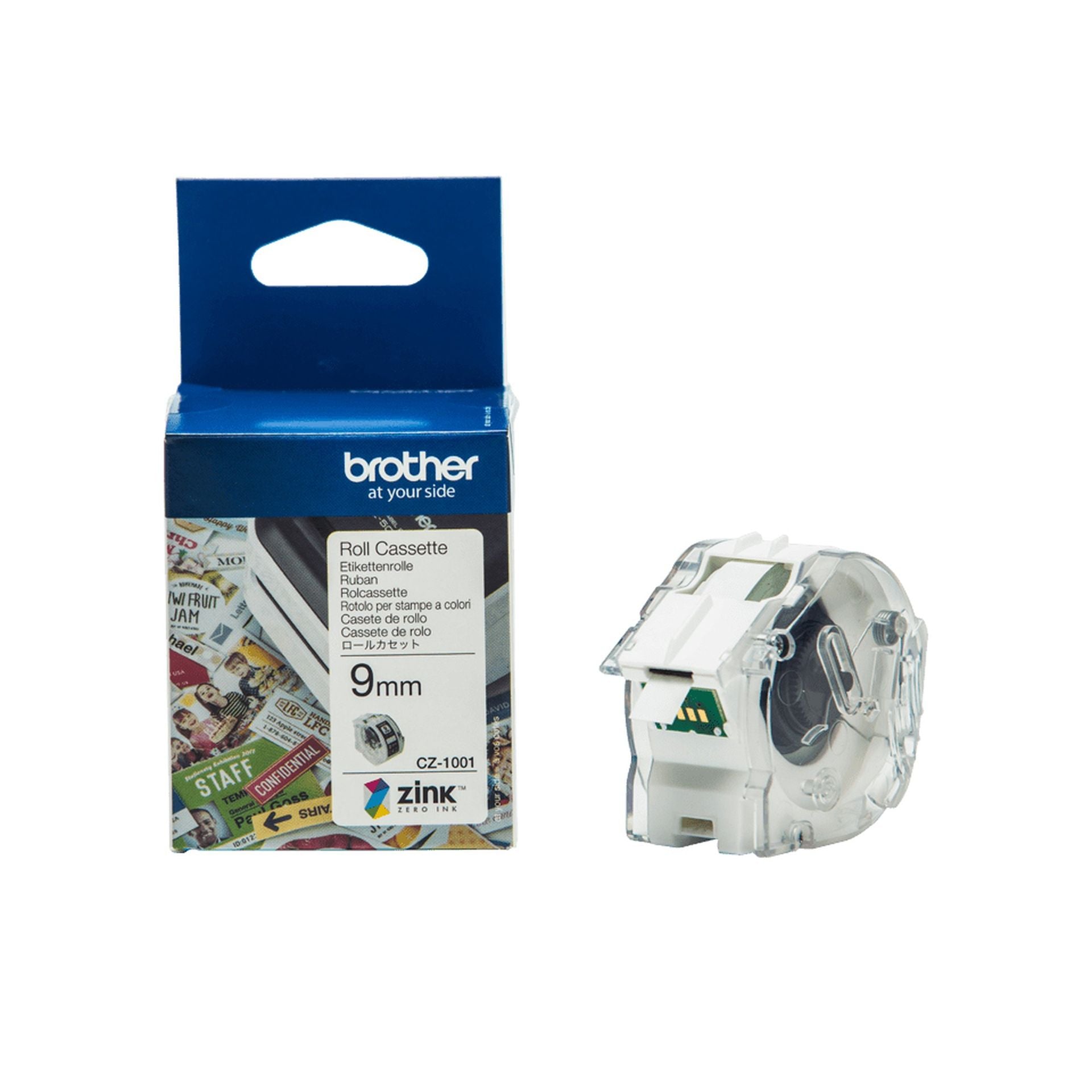 Rollo etiquetas CZ1001 zero ink - 9 mm Imagen secundaria del producto