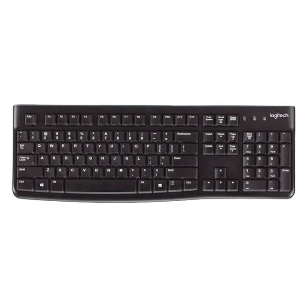Teclado Logitech K120 Corded Membrana Alámbrico USB Español 920-004422 - Negro