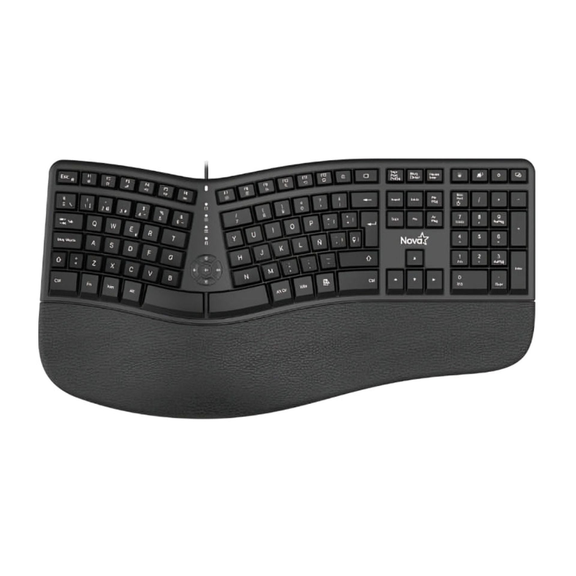 Teclado Nova ergonomico KMYV82U0001C membrana alámbrico USB español Imagen secundaria del producto