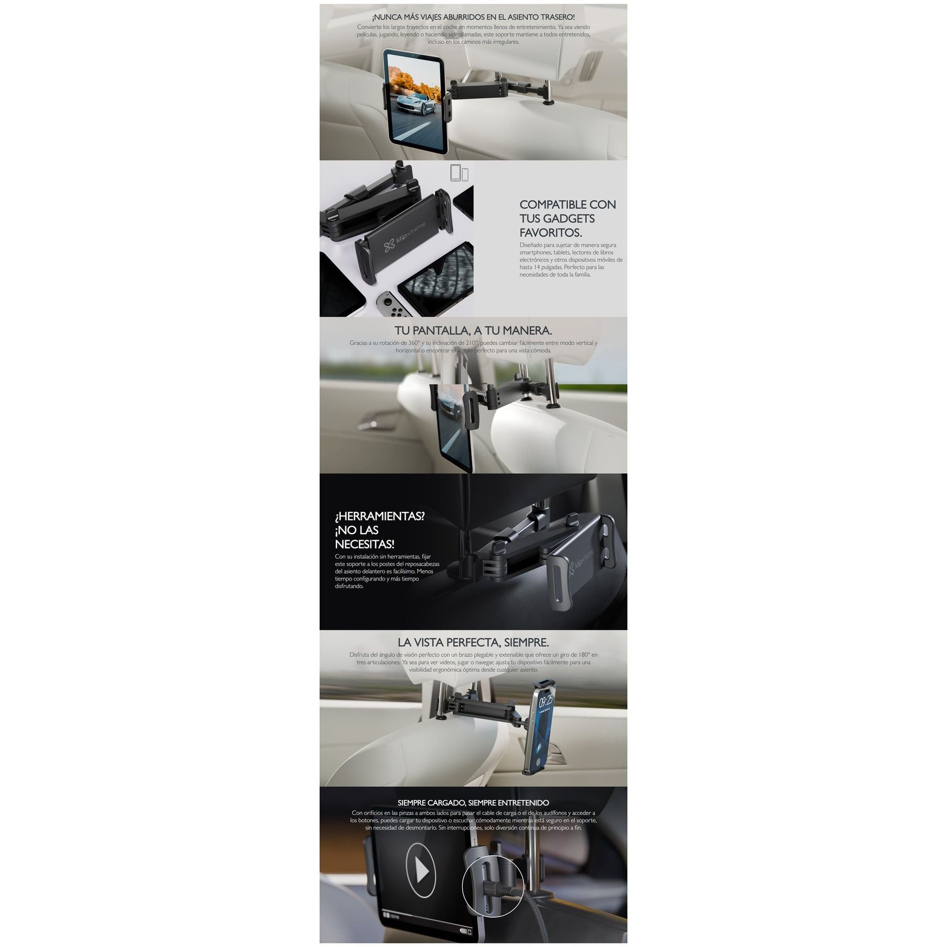 Klip Xtreme soporte montaje trasero con brazo extensible Imagen secundaria del producto