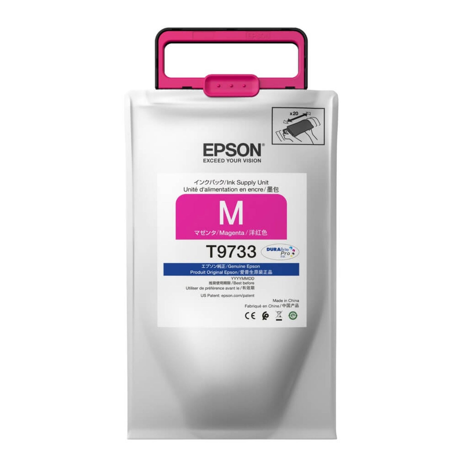 Epson cartucho de tinta magenta gran capacidad T9733 Imagen secundaria del producto