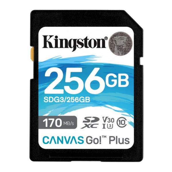 Memoria sdxc Kingston canvas go PLUS 256GB 170 MBPS SDG3 256GB