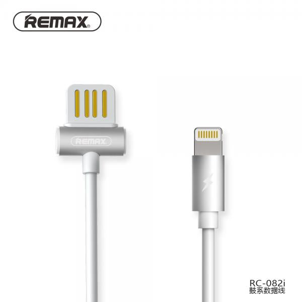 CABLE USB LIGHTNING RC-082I WAIST DRUM REMAX - BLANCO
