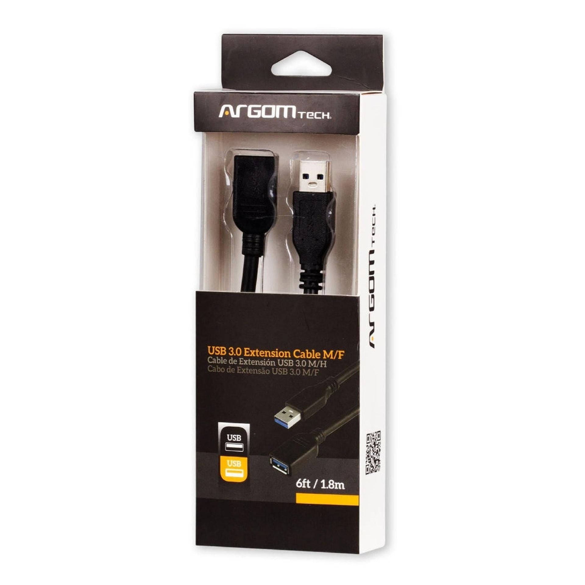 Cable Argom USB 3.0 macho a hembra 1.8m ARG-CB-0046 extensor Imagen secundaria del producto