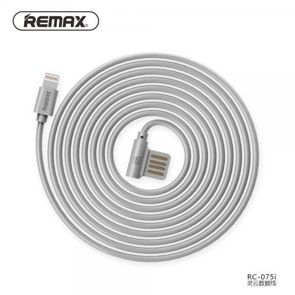 CABLE USB LIGHTNING RC-075I RAYEN REMAX - BLANCO