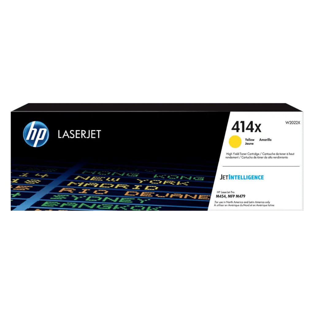 HP toner amarillo HP414X W2022X alto rendimiento
