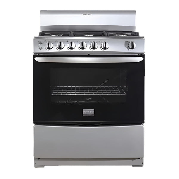 Frigidaire cocina de gas 30" 6 quemadores silver FKGH30C3MDQG