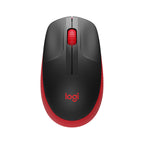 Logitech M190 mouse inalámbrico óptico rojo 3 botones