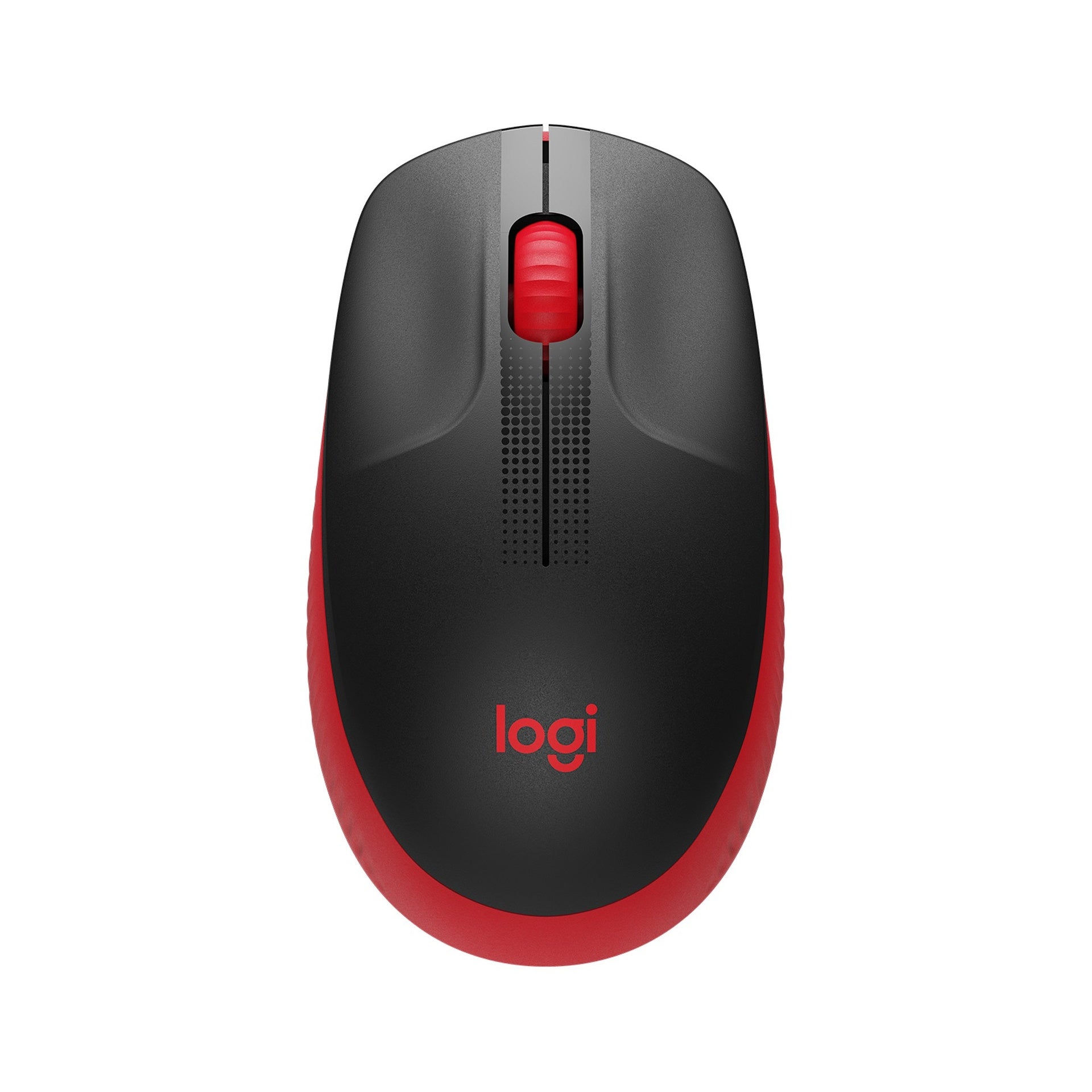 Logitech M190 mouse inalámbrico óptico rojo 3 botones