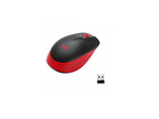 Logitech M190 - Ratón - óptico 3 botones - inalámbrico - receptor inalámbrico USB - rojo