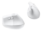 Logitech Lift Vertical Ergonomic Mouse - Ratón vertical - ergonómico 6 botones - inalámbrico - 2.4 GHz, Bluetooth