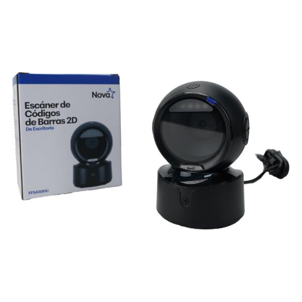 Lector de Codigo de Barras Nova Ffsa500u001c 2D USB de Escritorio Escaneo Omnidireccional