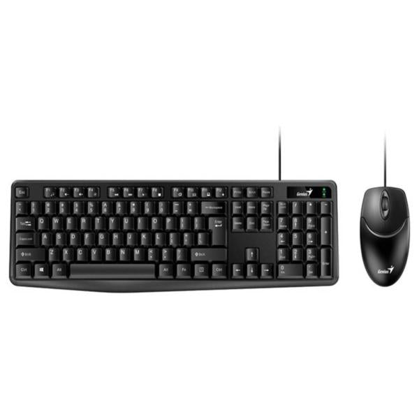 Teclado y Mouse Genius KM-170 Alámbrico USB Español 31330006402 - Negro