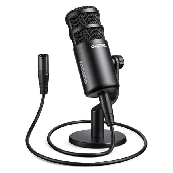 Microfono Maono PD100 Alámbrico Usb/xlr con Soporte de Sobremesa - Negro