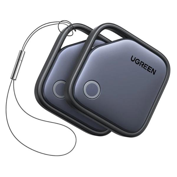 Localizador Ugreen CM829 Finetrack S (pack 2) Compatible Samsung Smartthings Find con Alarma Sonora 55769P - Gris