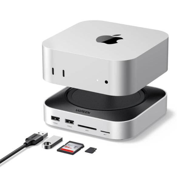 Dock Station Ugreen CM841 USB-C 10 en 1 SSD Nvme Hasta 8TB para Mac Mini M4 10GBPS 65487