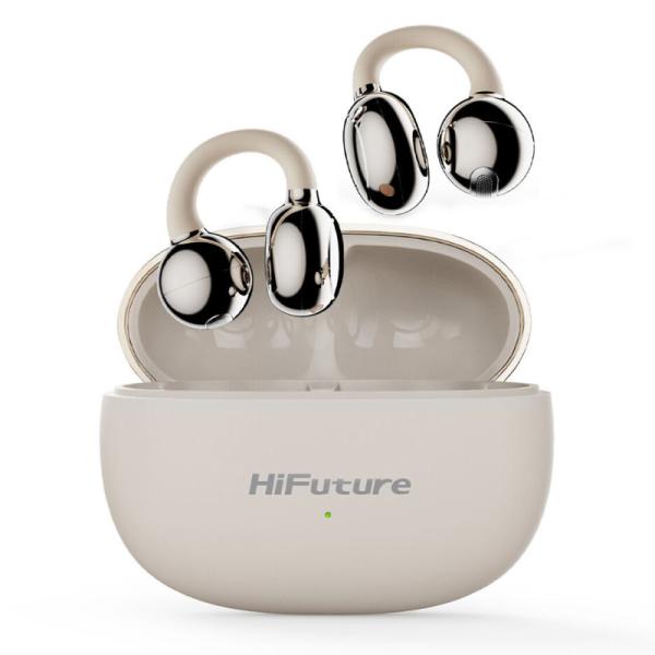 Audifono Hifuture Flexclip Inalámbrico Bluetooth IPX5 con Diseño Ergonómico - Champagne
