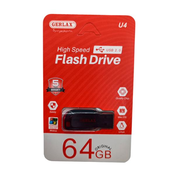 Llave maya Gerlax 64GB negro rojo U4 Imagen secundaria del producto