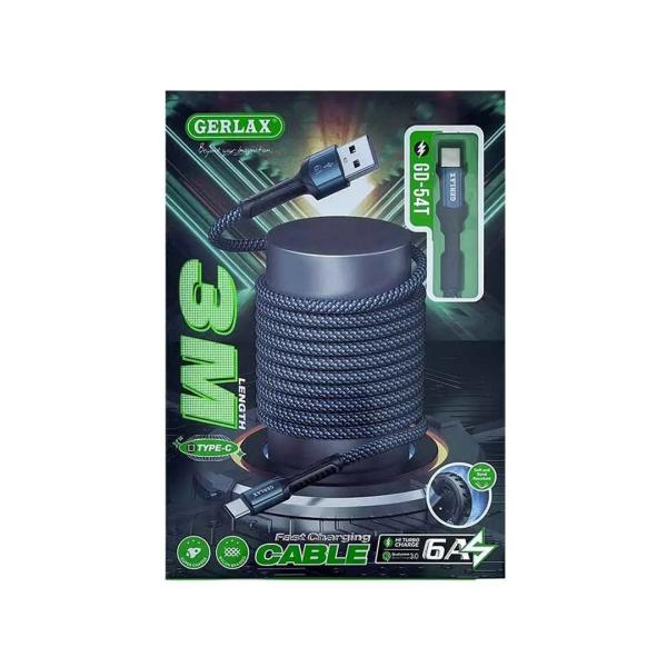 Cable USB Tipo C GD-54T3 Gerlax - 3M Azul