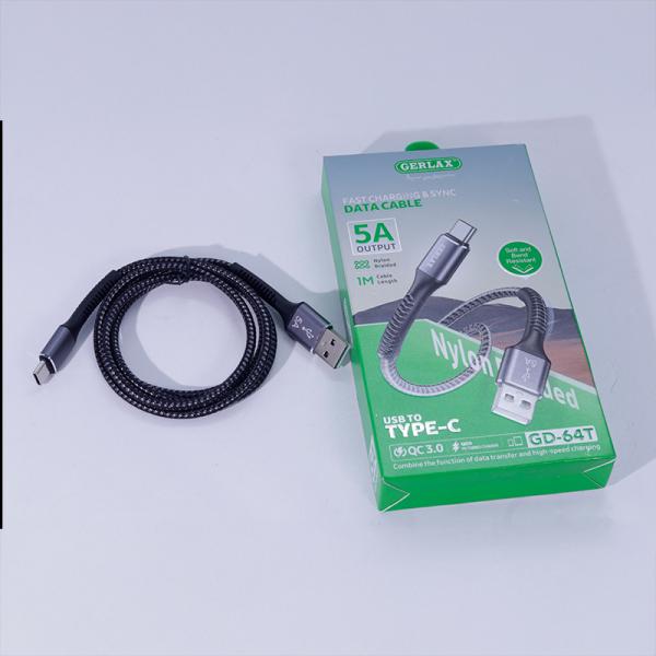 Cable USB Tipo C GD-64T Gerlax - Gris