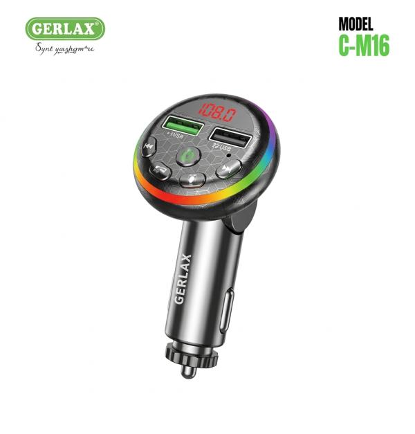 Transmisor Fm Cargador C-M16 Gerlax - Negro