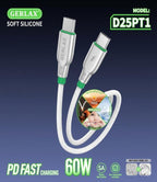 Cable USB Tipo C D25pt1 Gerlax - 1M Blanco C-c